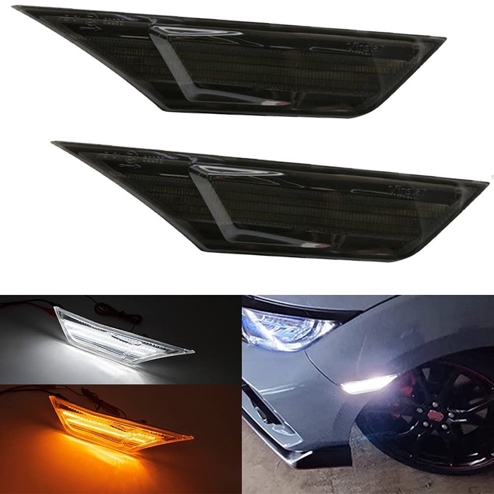 2017 2018 2019 2020 2021 Honda Civic LED Side Marker Lights Smoked Lens