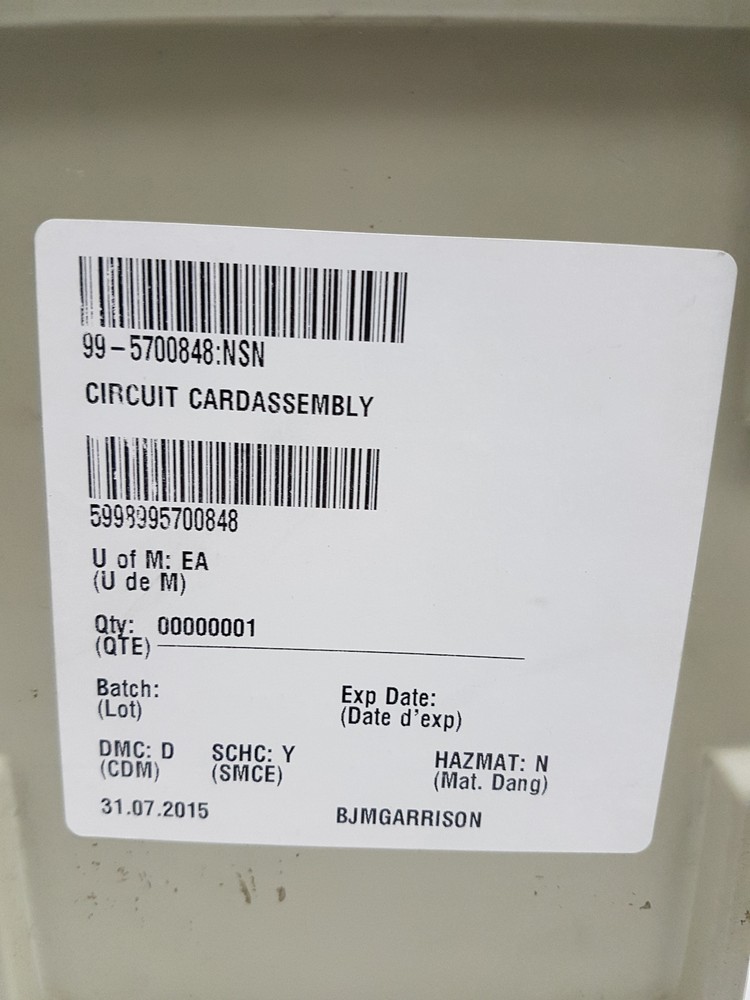 5998-99-570-0848 Circuit Card Assembly 995700848