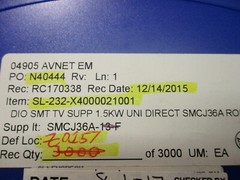 SMCJ36A-13-F Diodes Incorporated TVS Diodes 1500W 36.0V Quantity of 100