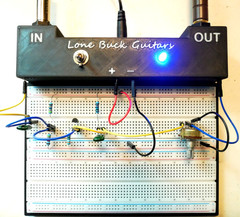 Lg Guitar Pedal Building Breadboard True Bypass W Power supply& LPB-1 Components
