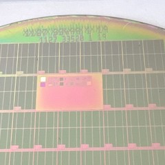150 mm Silicon Wafer With integrated circuit Of Semiconductors Art