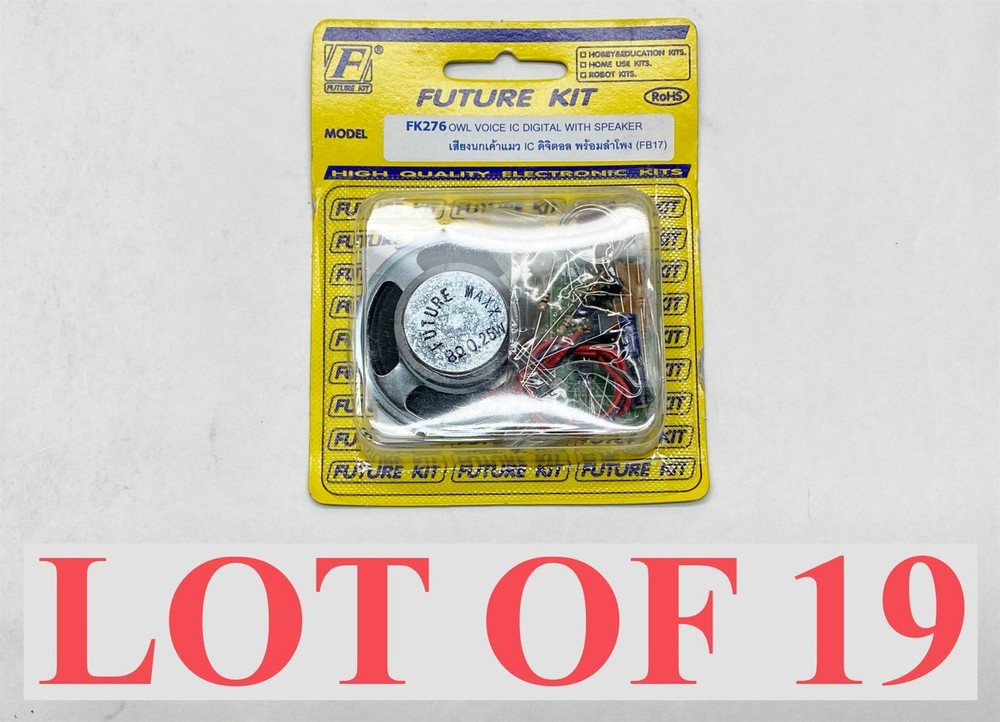 Future Kit FK276 Owl Voice IC Digital with Speaker Lot of 19 NEW