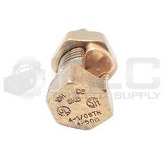 NEW LOT OF 2 ABB THOMAS & BETTS 10H COPPER SPLIT-BOLT CONNECTOR 4-1/0STR