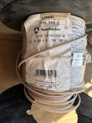 SET OF 2 Southwire 300 ft. Tan 24/4 Solid CU CAT5e CMR-CMX Data Cable READ DESCR