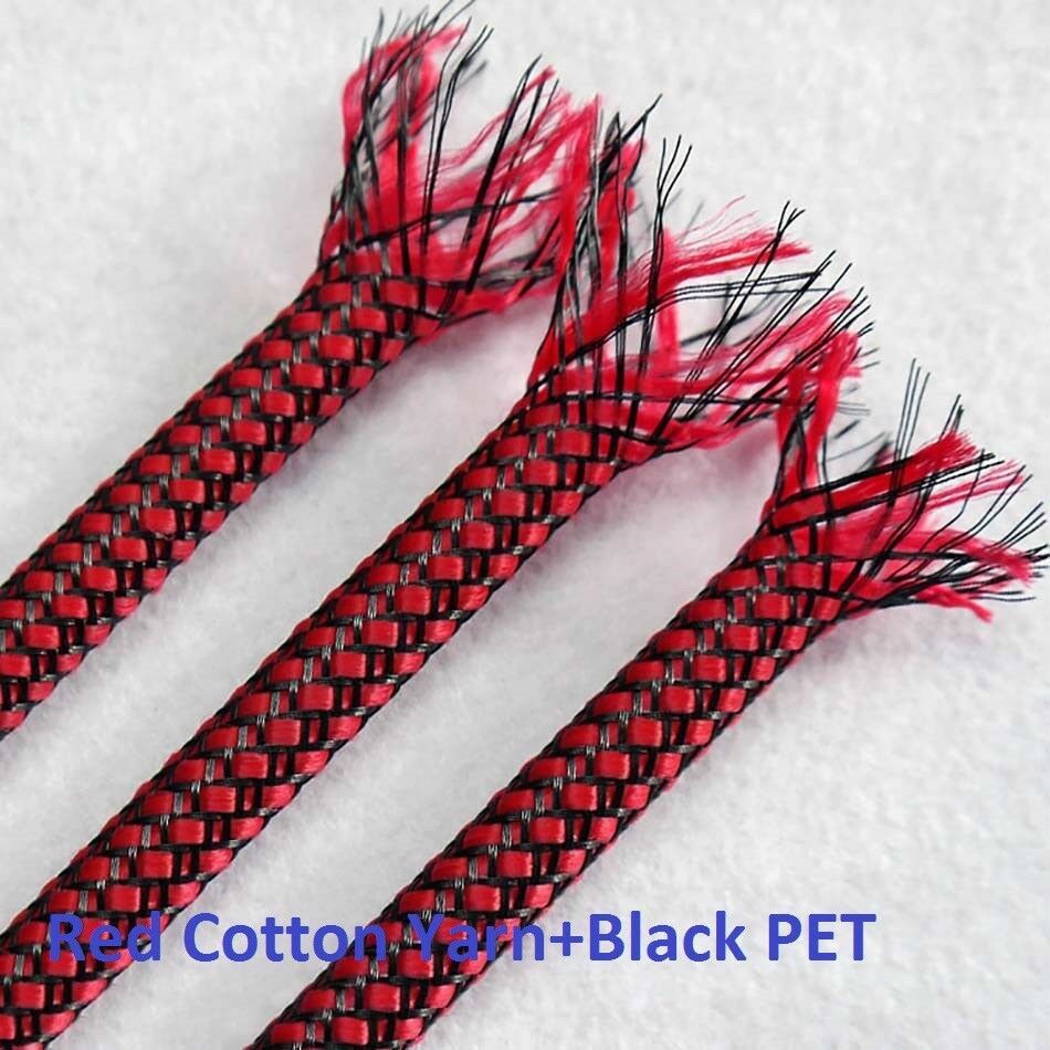 Φ4mm/8mm/12mm PET&PP Cotton Yarn Mixed Braided Cable Sleeving/Harness/Sheathing