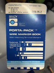 BRADY PWM-450 WIRE MARKERS, 10 Each A-Z 0-15,+,_. Unused