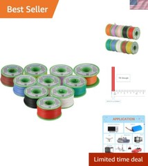 16 Gauge Silicone Wire Kit 10 Color Each 25 ft Flexible 16 AWG Stranded Tinne…