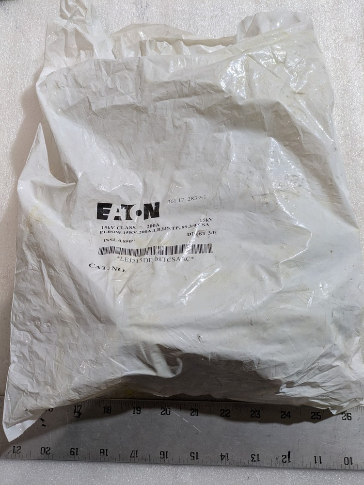EATON EATON LEJ215DD08T Cooper Power Series Loadbreak Elbow 15KV 200A