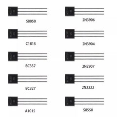 Electronic Component Kit Assortment Capacitors LEDs Transistors Resistors DC PCB