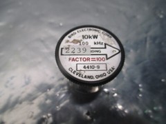 Bird 4410-9 Thruline Wattmeter Element 10kW 100kHz, Factor=100, 103916