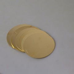 H62 Brass Circular Plate Metal Flat Foil Sheet Multiple Sizes Thickness 0.8-3mm