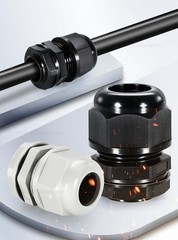 IP68 WATERPROOF BLACK WHITE CABLE GLAND COMPRESSION JUNCTION M8/10/12/14/16-114