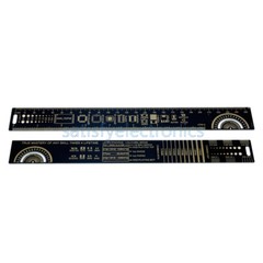 25cm Multifunctional PCB Ruler Measuring Tool Resistor Capacitor Chip IC Black