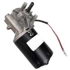 High Speed DC Worm Gear Reducer 60W 24V 52RPM Reversible Self-Locking Metal Gear