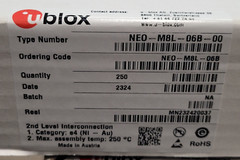 (1 PC) NEO-M8L-06B U-BLOX RF RCVR GNSS/GPS 1.575GHZ 24LCC