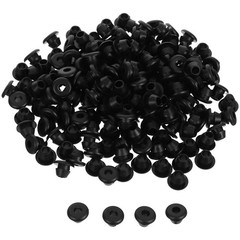 200 Pcs Round Hole Plugs Rubber Gasket Automotive Wiring Electrical Grommet