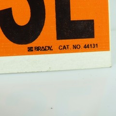 Brady 44131 Vinyl THREE PHASE Marker Sticker Cards 9 x 2-3/4″ Lot Of 40