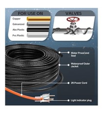 50FT Self Regulating Pipe Heating Cable Heat Tape Freeze Protection 120V – OB