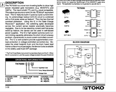 QTY (100) TK75050U TOKO SOT89-5 SMD NON-INVERTING MOSFET DRIVER NOS