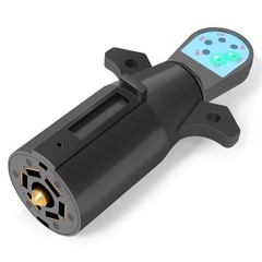 7-Pin Trailer Plug Tester 12V – 7-Way RV Round Wiring Light Brake Connector