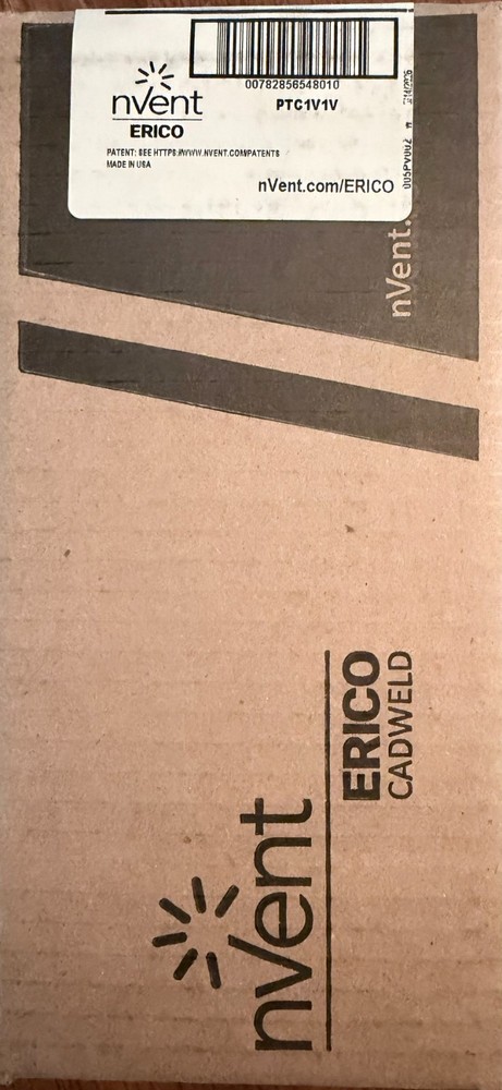 New Nvent Erico Cadweld PTC1V1V Parallel Horizontal #2 Mold Solid Run and Tap