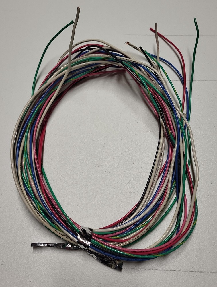 Mixed THHN/THWN Copper Wire Bundle 90″ Pre‑Cut Strands Multi‑Gauge, Multi‑Color