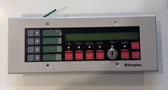 Simplex 4603-9101 LCD Remote Annunciator 07431007 W/ Trim Plate