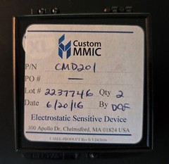 2pcs Custom MMIC CMD201 Qorvo Distributed Power Amp DIE AMPLIFIERs, DC-20 GHz