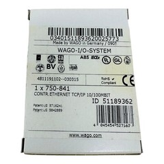 WAGO 750-841 ETHERNET TCP/IP Programmable Fieldbus Controller NEW/UNUSED SURPLUS