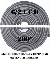 6/2 UF-B x 200′ Southwire Underground Feeder Cable