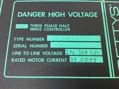 Gettys 11-1015-105 Three Phase Wave Controller Rev. D 111015105