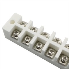 Ceramic Terminal Block High Temp Porcelain 6 Position Electri Size: 6 Position