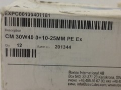 ROXTEC CM30W40 CM MODULE WITH MULTIDIAMETER, BOX OF 12, NIB