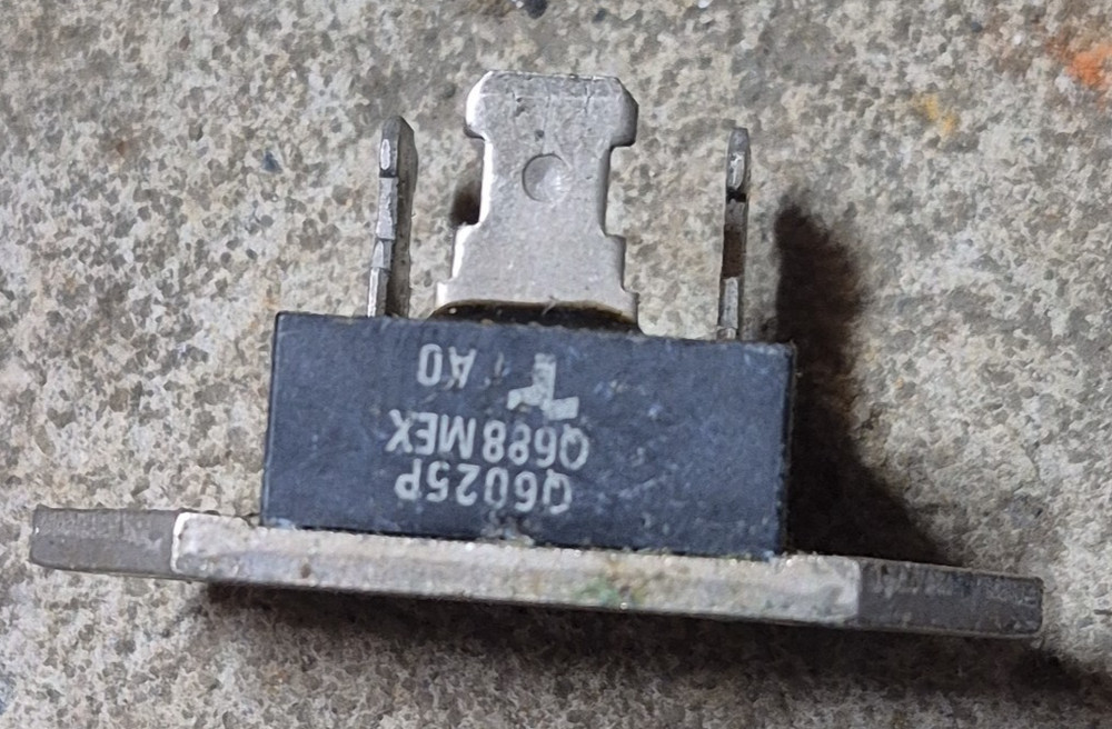 NEW TECCOR Q6025P TRIAC 25A 600V TO-3 FASTPAK ALTERNISTOR