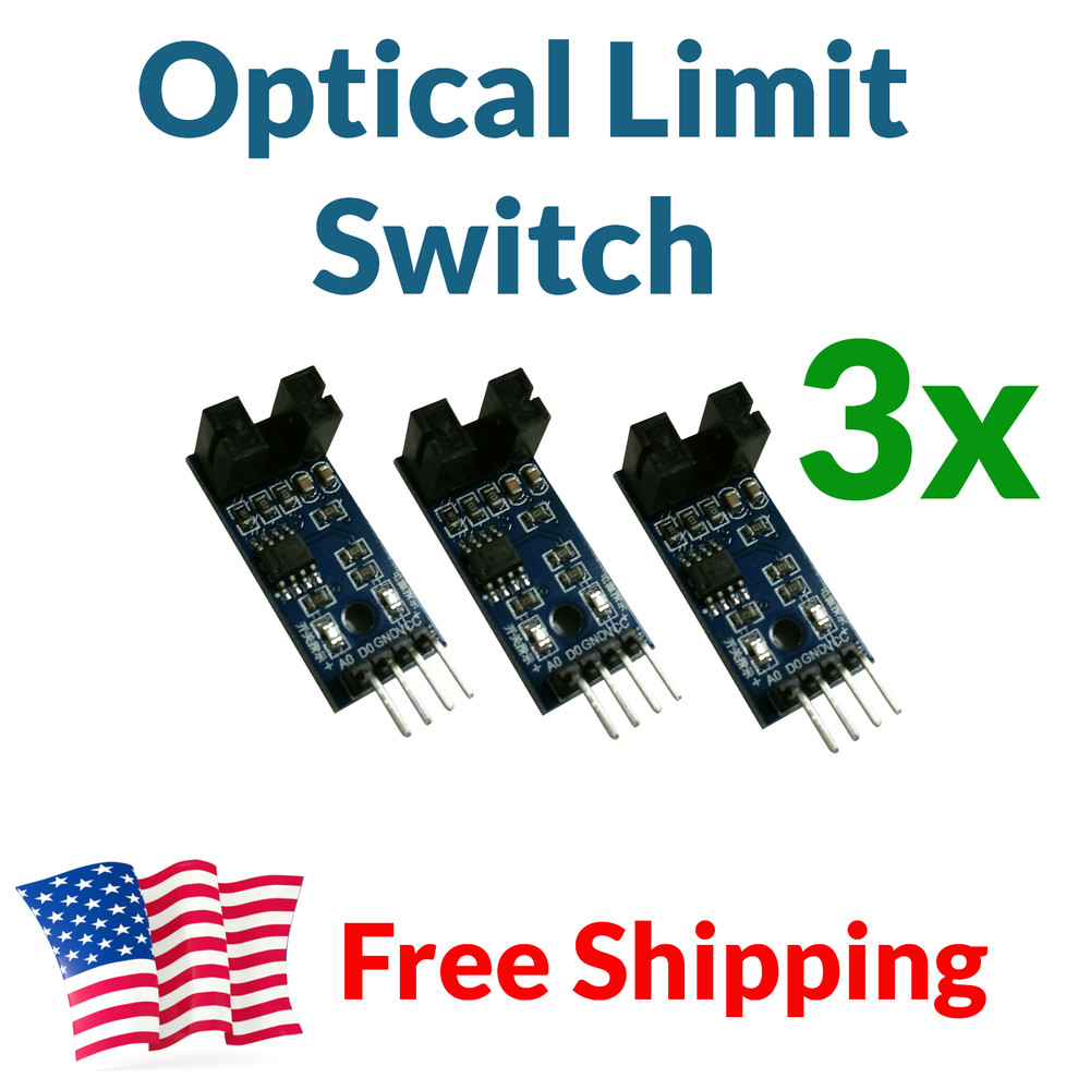 3pcs IR Optical Limit Switch Endstop Tachometer Speed Sensor Module for Arduino