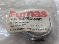 Furnas 52D55354001 Oil Tight Accessory Lock Nut 7/16 Series B 30mm Industrial