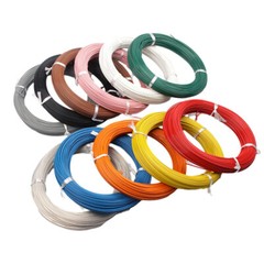 PTFE Cable Wire 28 30 awg Flexible Silver Copper Stranded Choose Colour / Length