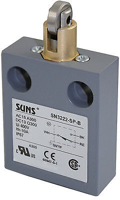 SUNS SN3222-SP-C1 Cross Roller Plunger Limit Switch 914CE3-AQ1