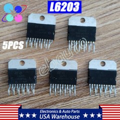(5PCS) ST Micro L6203 Full H-Bridge Motor Drivers 4A 48Vdc 100KHz