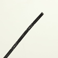 Braided sleeve for cable sheathing, net tube, flame-retardant type, black