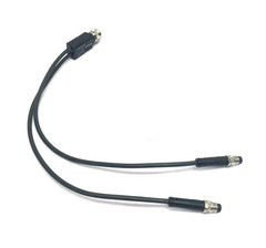 Escha YK-FK4M12-2AL-SSP3-0,3/0,3/S370 Splitter Y-Cable M12 to Dual M8, 8075852