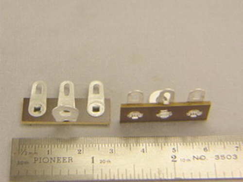 25 Vintage Abbatron 864 Phenolic Terminal Strips w/3 Solder Lugs 1 Grounded