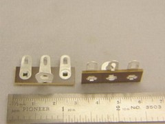 25 Vintage Abbatron 864 Phenolic Terminal Strips w/3 Solder Lugs 1 Grounded