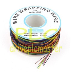 305M 30AWG 0.25mm Tin Plated Copper Wire Wrapping 8-Wire Colored Test Cable Reel