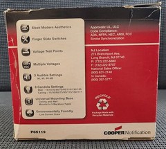 WHEELOCK COOPER NOTIFICATION HSRC 12/24VDC RED CEILING HORN/STROBE – NEW IN BOX