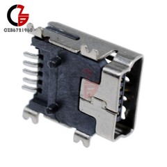 50Pcs Mini USB Type B Female SMT SMD 5-Pin Socket Jack Connector Port PCB Board