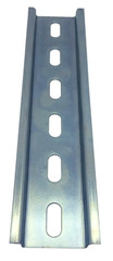 Slotted Steel Zinc Plated DIN Rail, 35mm x 6″, Silver – 2 Units + 4 #10 SS Screw