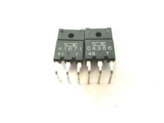 1 Pair | 2SC4386+2SA1671 Original Sanken Silicon NPN+PNP | FREE US Shipping