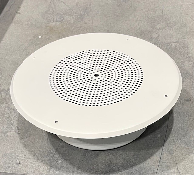 Quam Solution 2 Round Ceiling Speaker 8″ White With Back Cam and Mounting