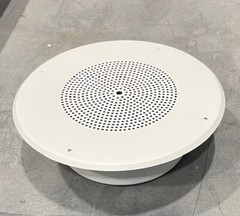 Quam Solution 2 Round Ceiling Speaker 8″ White With Back Cam and Mounting